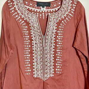 Sachin & Babi for Ankasa Embroidered Cotton Tunic